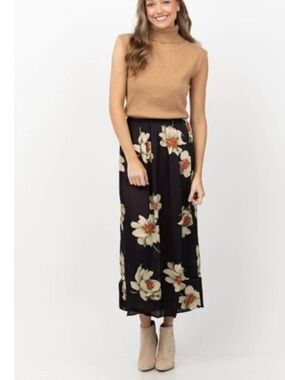 The Great The Idol Midi Skirt Pull On Floral Print Size 0/XS